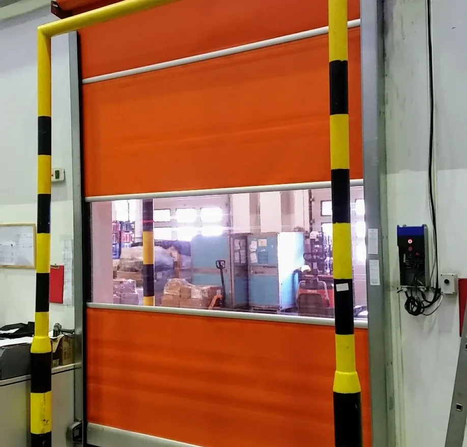 High-speed door inside a warehouse